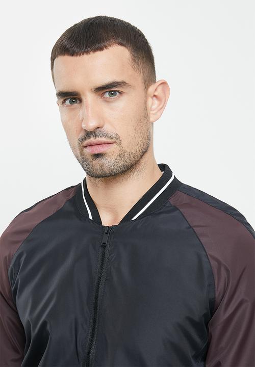 Brave Soul - Eddie jacket - navy & burgundy