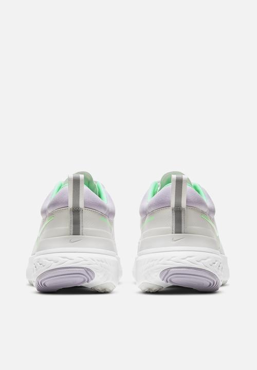 Nike - React miler 2 - platinum tint/green glow-white