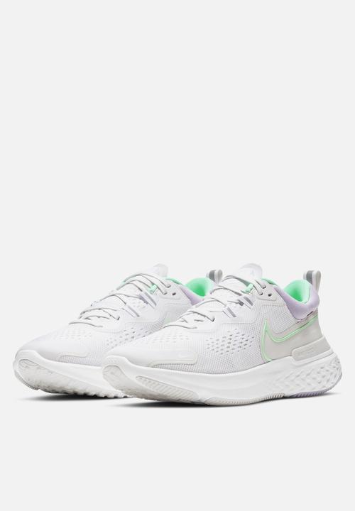 Nike - React miler 2 - platinum tint/green glow-white