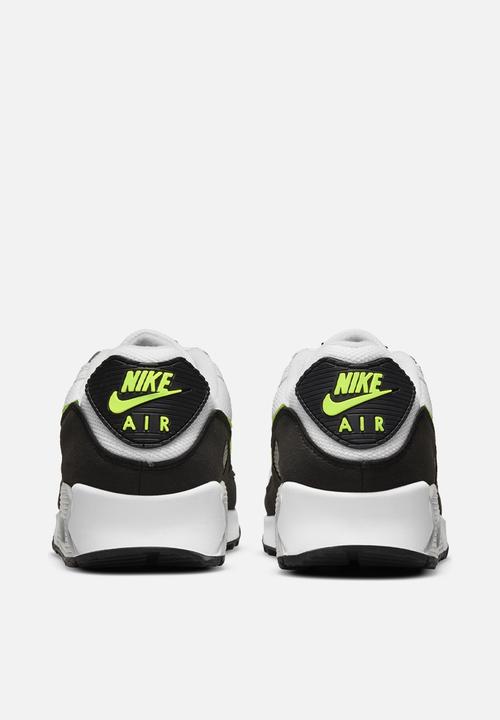 Nike - Air Max 90  - white/hot lime-black-neutral grey