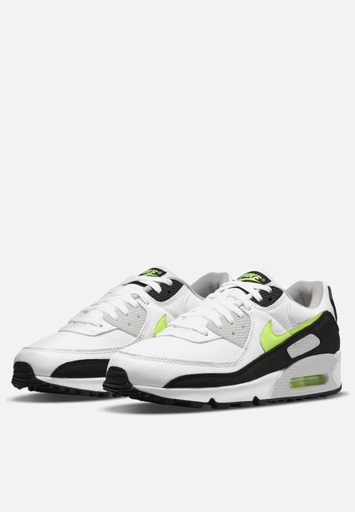 Nike - Air Max 90  - white/hot lime-black-neutral grey