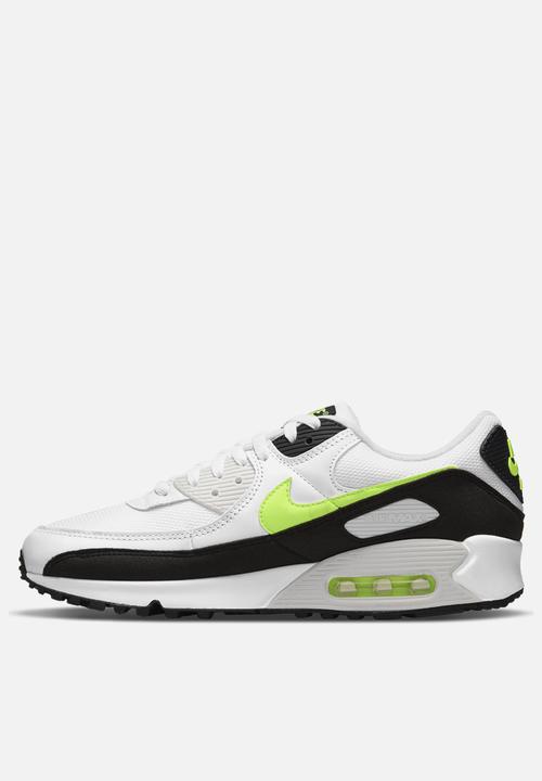 Nike - Air Max 90  - white/hot lime-black-neutral grey