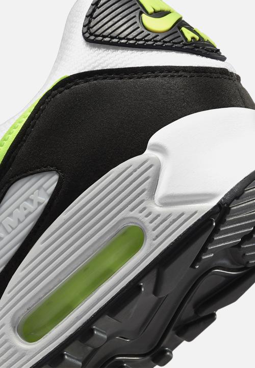 Nike - Air Max 90  - white/hot lime-black-neutral grey