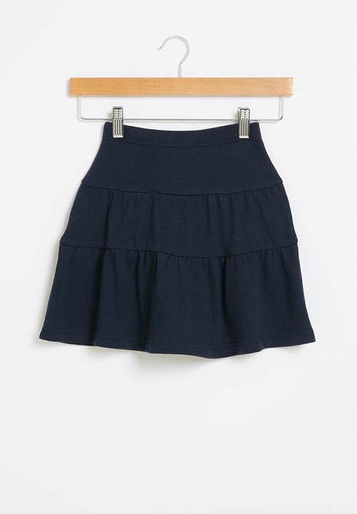 Pop Candy - Girls tiered skirt - navy