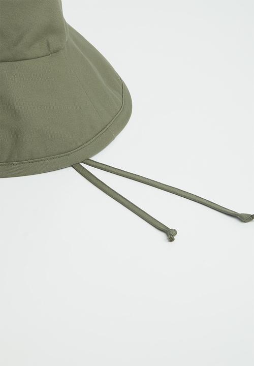 Freya Hats  - Maya wide brim bucket hat - olive