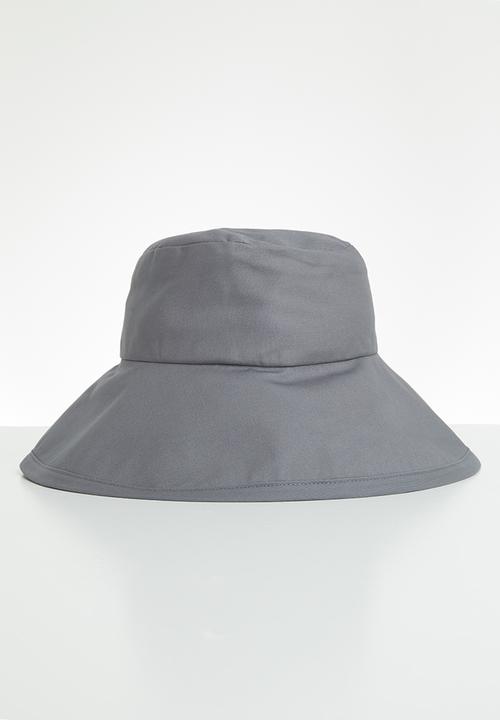 Freya Hats  - Maya wide brim bucket hat - grey