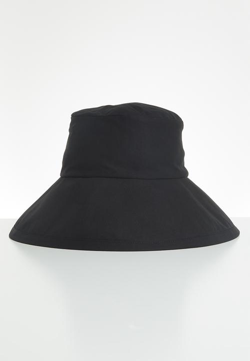 Freya Hats  - Maya wide brim bucket hat - black