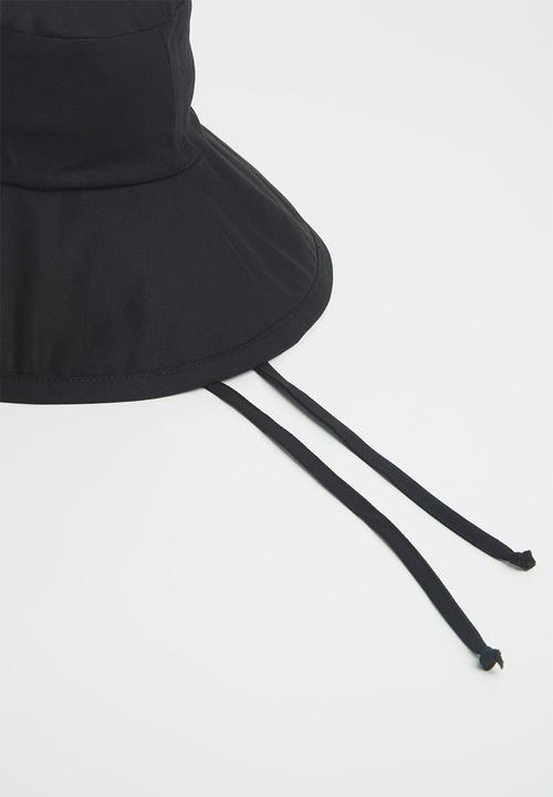 Freya Hats  - Maya wide brim bucket hat - black