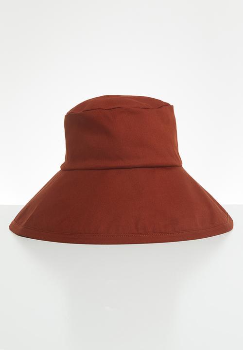 Freya Hats  - Maya wide brim bucket hat - rust