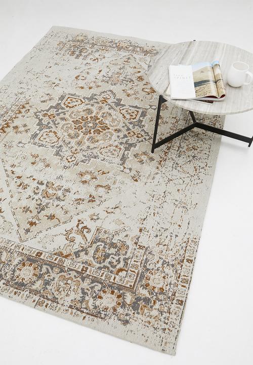 Sixth Floor - Rust chenille rug - multi