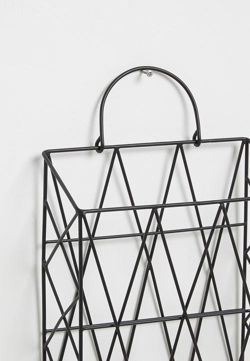 Sixth Floor - Stationary holder wall rack - black
