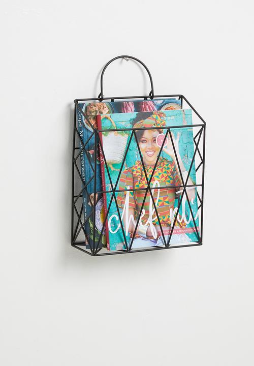 Sixth Floor - Stationary holder wall rack - black