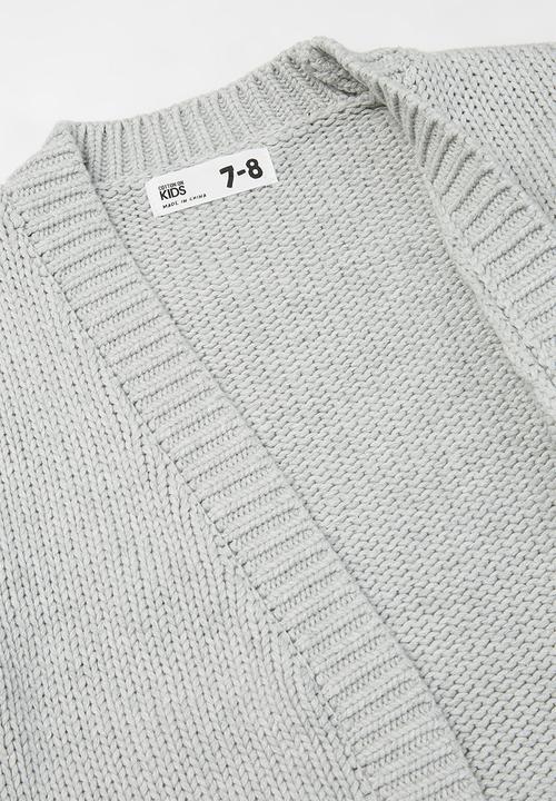 Cotton On - Winnie washed rib cardi - grey