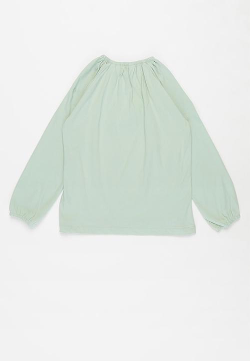 MANGO - Marga long sleeve tee - green