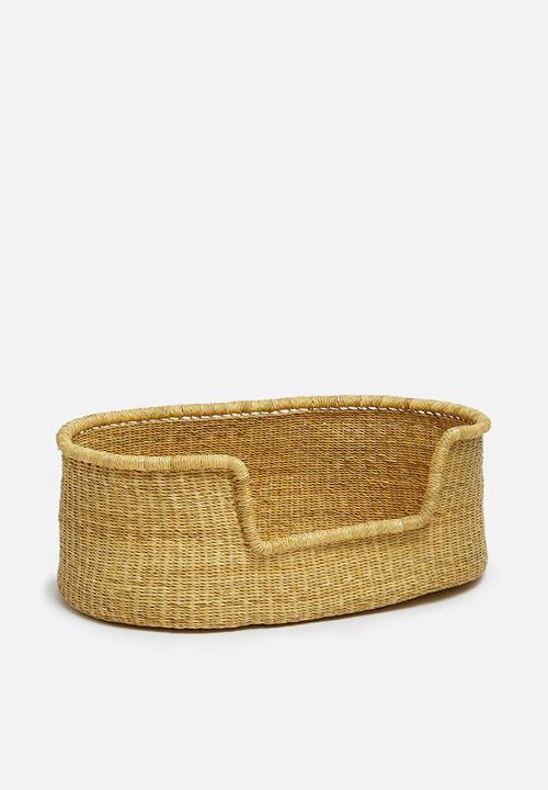 Bloomza - Woven pet basket - textured natural