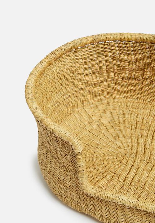 Bloomza - Woven pet basket - textured natural