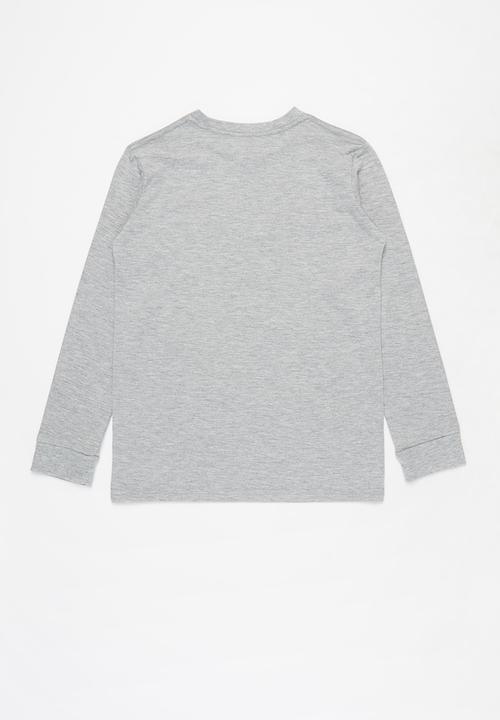 Quiksilver - Comp logo long sleeve youth tee - grey