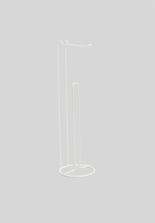 Bathroom Solutions - Standing toilet roll holder - white