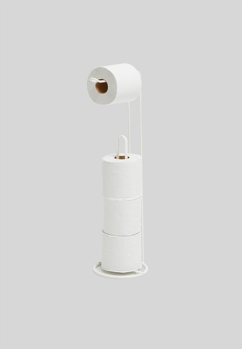 Bathroom Solutions - Standing toilet roll holder - white