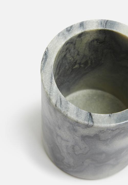 Sixth Floor - Marble toothbrush holder - grey