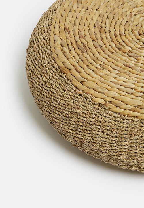 Sixth Floor - Kylo seagrass ottoman