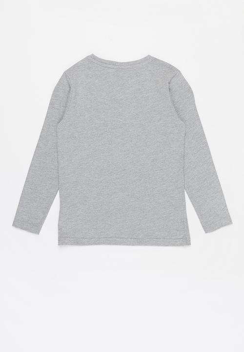 FILA - Mono deckle long sleeve tee - grey