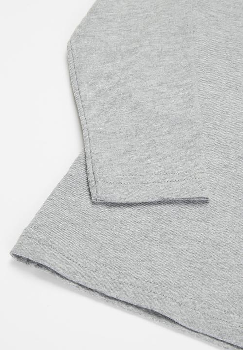 FILA - Mono deckle long sleeve tee - grey