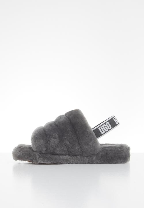 UGG® - Fluff yeah slide - charcoal