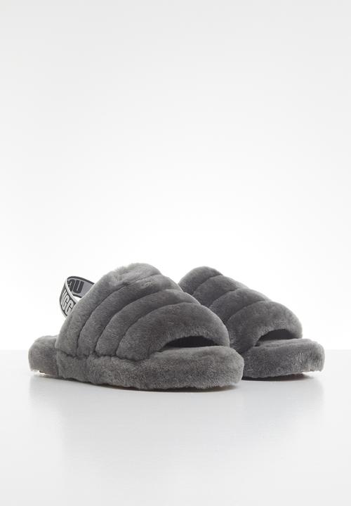 UGG® - Fluff yeah slide - charcoal
