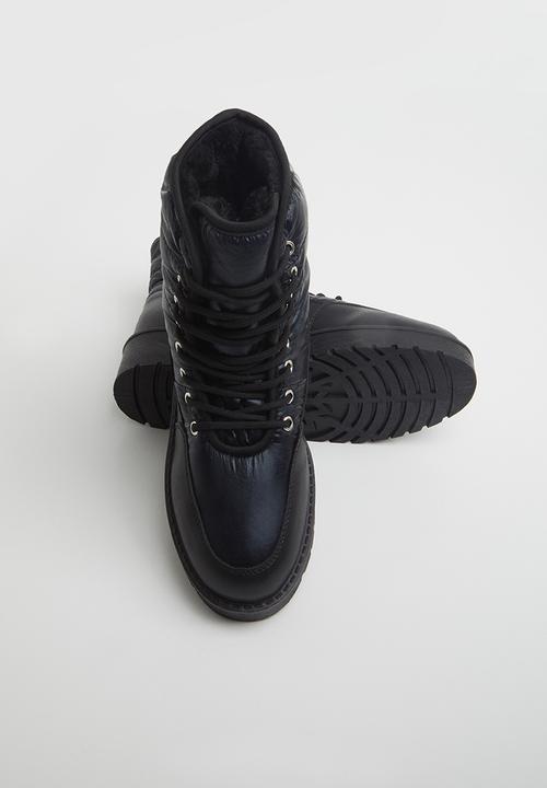 Plum - Moon snow boot - black