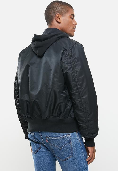 Alpha Industries - Ma 1 classic flight reversible jacket - black
