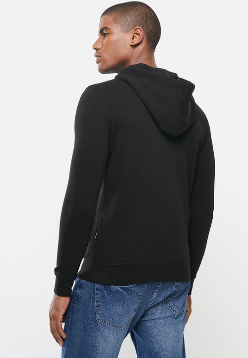 Alpha Industries - Alpha logo zip hoodie - black