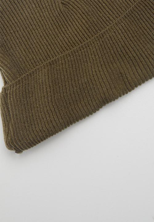 Superbalist - Ribbed knit beanie - khaki