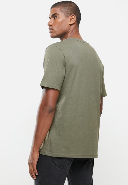 Cotton On - Essential v-neck short sleeve tee - military