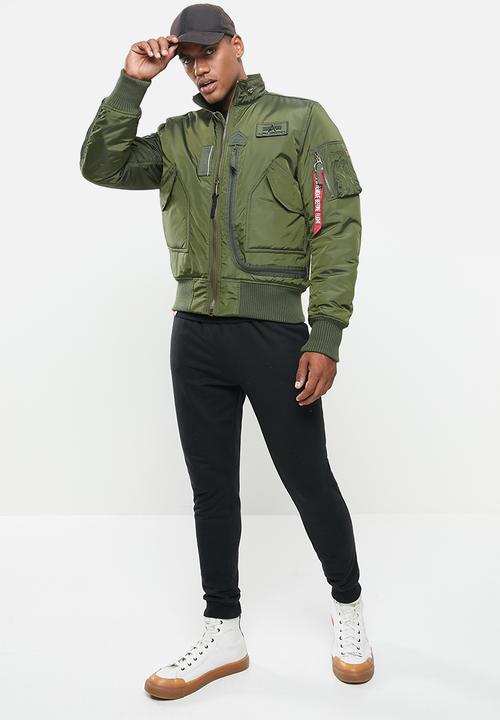 Alpha Industries - Engine embroidered patch jacket - dark green