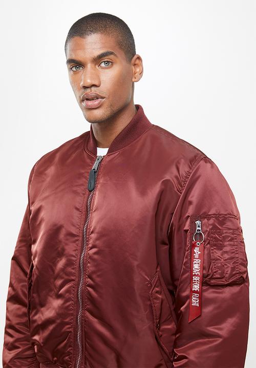 Alpha Industries - Ma 1 classic flight reversible jacket - burgundy & orange