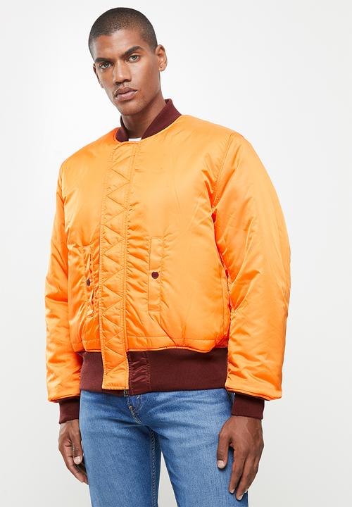 Alpha Industries - Ma 1 classic flight reversible jacket - burgundy & orange