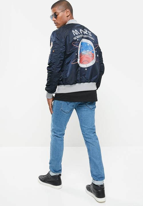 Alpha Industries - Ma-1 lw mission to mars jacket - rep blue