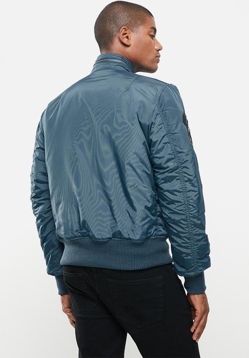 Alpha Industries - Engine embroidered patch jacket - bold blue