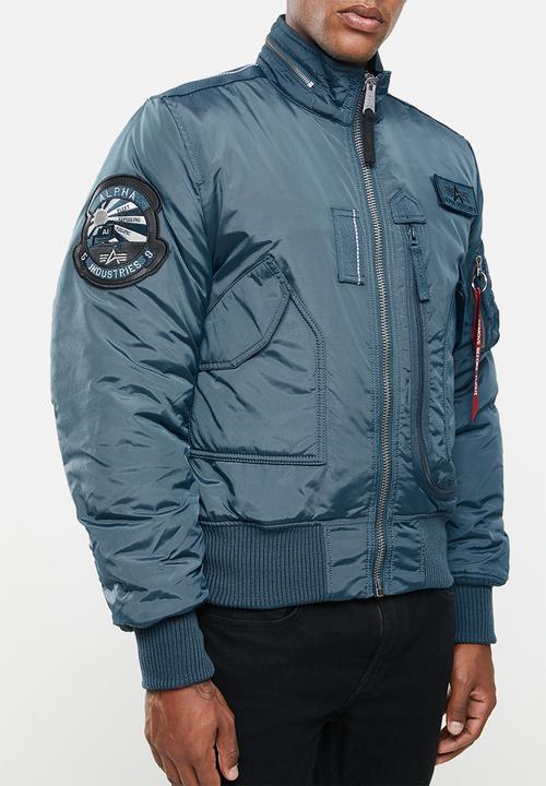 Alpha Industries - Engine embroidered patch jacket - bold blue