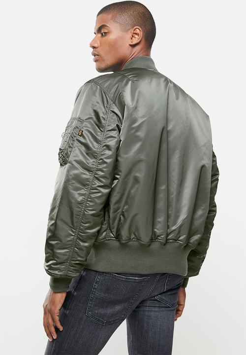 Alpha Industries - Ma 1 classic flight reversible jacket - rep grey green & orange