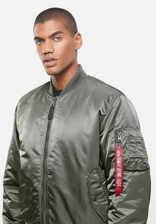Alpha Industries - Ma 1 classic flight reversible jacket - rep grey green & orange