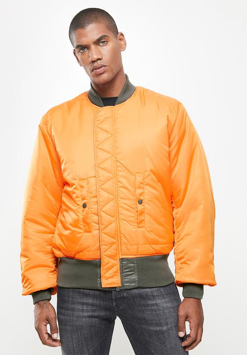 Alpha Industries - Ma 1 classic flight reversible jacket - rep grey green & orange