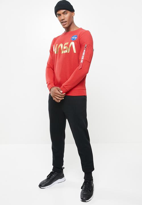 Alpha Industries - Nasa crew sweat - red
