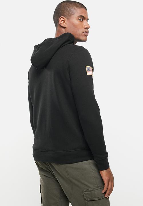 Alpha Industries - Nasa zip hoodie - black