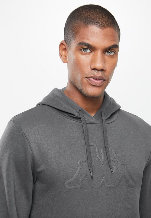KAPPA - Logo cavil hoodie - dark grey