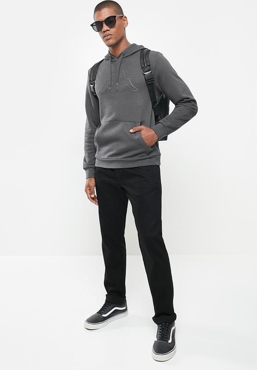 KAPPA - Logo cavil hoodie - dark grey