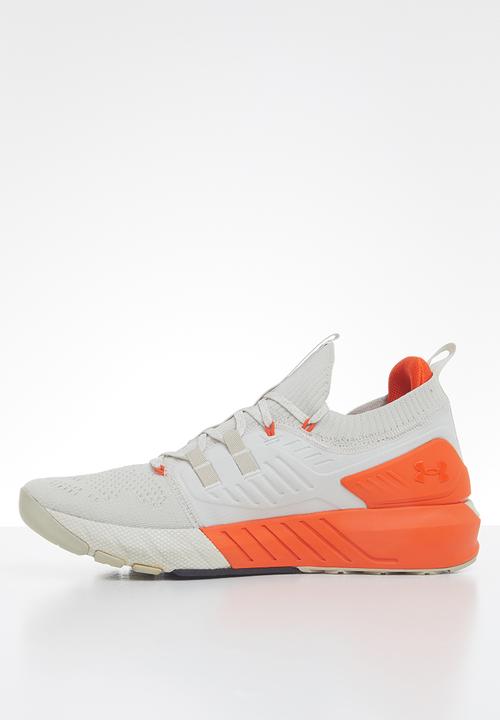 Under Armour - Project rock 3 - summit white/rogue orange/black