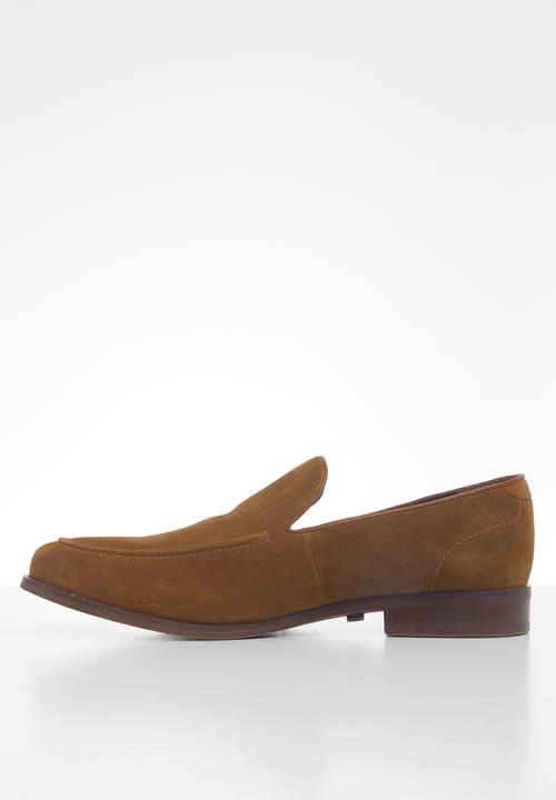 POLO - Fred suede minimalist loafer - brown