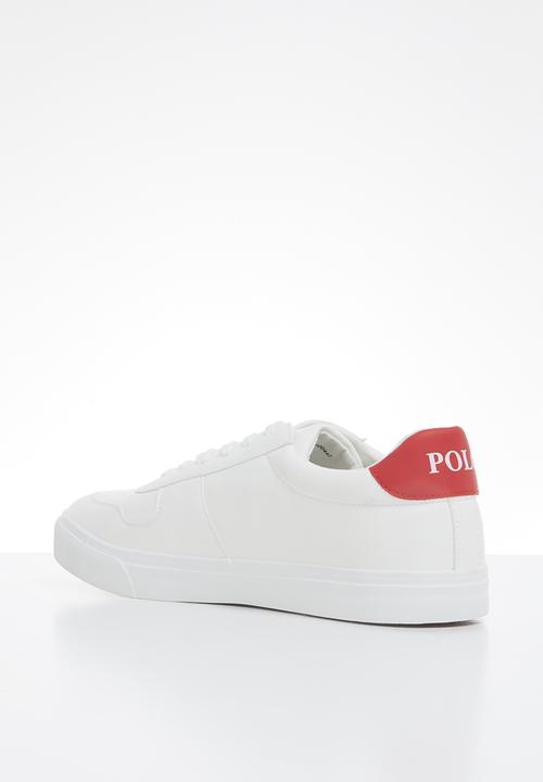 POLO - Henry side flash sneaker - white & red
